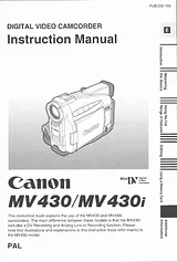 Canon MV430i Manuel D’Utilisation