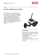 ABUS IR 2.4GHz TVAC15010 Fiche De Données