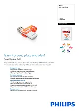 Philips USB Flash Drive FM32FD05B FM32FD05B/00 Leaflet