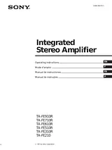 Sony TA-FE910R Manual Do Utilizador