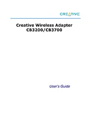 Creative Wireless Adapter CB3200 User Manual
