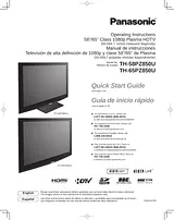Panasonic th-58pz850 Guía Del Usuario