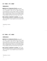 ICOM IC-U82 Manuale Supplementare