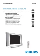 Philips 15" LCD Progressive Scan Flat TV 15PF8946N Merkblatt