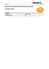 Rafi Yellow (transparent) 5.49.259.013/1402 Техническая Спецификация