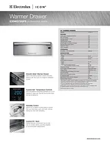 Electrolux E30WD75GPS Specification Sheet