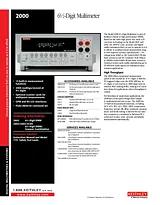 Keithley 2000/E Digital-Multimeter, DMM, 2000/E Scheda Tecnica