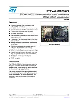 STMicroelectronics Demonstration board based on the STHV748 high voltage pulser STEVAL-IME003V1 STEVAL-IME003V1 データシート