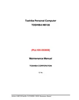 Toshiba NB 100 User Manual