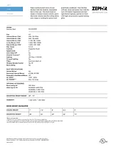 Zephyr ALUE43ASX Specification Sheet
