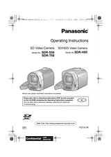 Panasonic SDR-H85 Справочник Пользователя