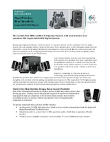 Logitech Z-5450 Digital 5.1 Speaker System 970181-0120 Leaflet