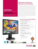 Viewsonic VG932M Folheto