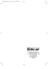 Turbo Air TGF-13F Manual Do Utilizador
