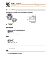 Lappkabel Cable gland PG9 Brass 52000840 1 pc(s) 52000840 Data Sheet