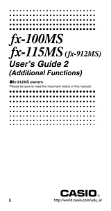 Casio FX-912MS 사용자 설명서