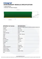Integral 24GB DDR3-1333 IN3T8GNZJIXK3 Folheto