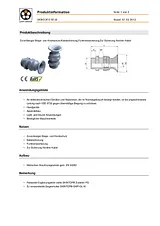 Lappkabel Cable gland with bend relief cone M20 Polyamide Silver-grey (RAL 7001) 53017430 1 pc(s) 53017430 Data Sheet