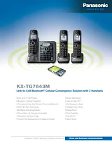 Panasonic KX-TG7643M 产品宣传页
