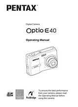 Pentax Optio E 40 User Manual