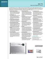 Sony DSC-T70 Guia De Especificaciones