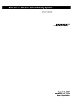 Bose® 301 Manual De Usuario