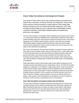 Cisco Cisco Video Surveillance Convergence Chassis 3RU Fiche De Données