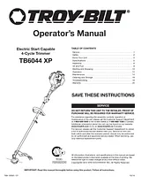 Troy-Bilt TB6044 XP Manual De Usuario