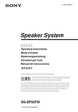 Sony SS-SP32FW Manuale