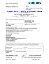 Philips ORD7100R/00 제품 표준 적합성 자체 선언