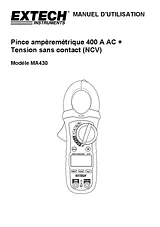 Extech MA430 Digital-Multimeter, DMM, MA430 Fiche De Données