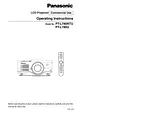 Panasonic PT-L780U User Manual