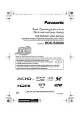 Panasonic HDC-SD800 Quick Setup Guide