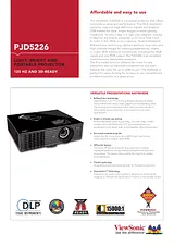 Viewsonic PJD5226 Specification Sheet