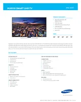 Samsung UN55HU8550FXZA Specification Sheet