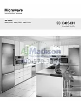 Bosch HMV3062U Installation Instruction