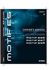 Yamaha MOTIF ES8 Manual Do Utilizador