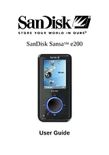 Sandisk e200 Manual Do Utilizador