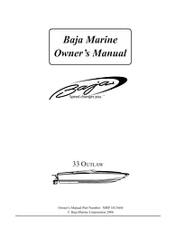 Baja Marine Outlaw 33 User Manual