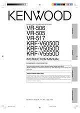 Kenwood KRF-V5050D Manual Do Utilizador