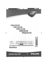 Philips VR830 사용자 설명서