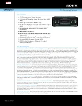 Sony STRDG910 Guia De Especificaciones
