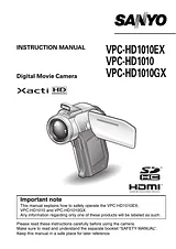 Sanyo VPC-HD1010EX Manual Do Utilizador
