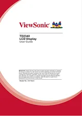 Viewsonic TD2340 Manuel D’Utilisation