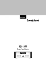 Rotel RSX-1055 User Manual