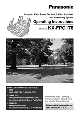 Panasonic KX-FPG176 Manual Do Utilizador