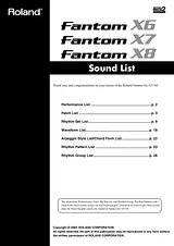 Roland Fantom-X6 Manuel Complémentaire