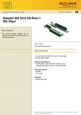DeLOCK Adapter IDE Slim CD-Rom > IDE 40pin 61285 Scheda Tecnica