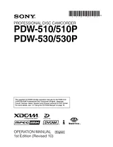 Sony PDW-510 Guía Del Usuario