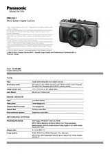 Panasonic DMC-GX1 DMC-GX1KS User Manual